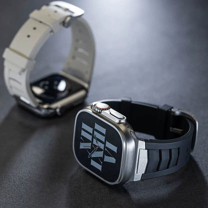 Mecha Fluororubber Band: Confort y Estilo Robusto para Apple Watch