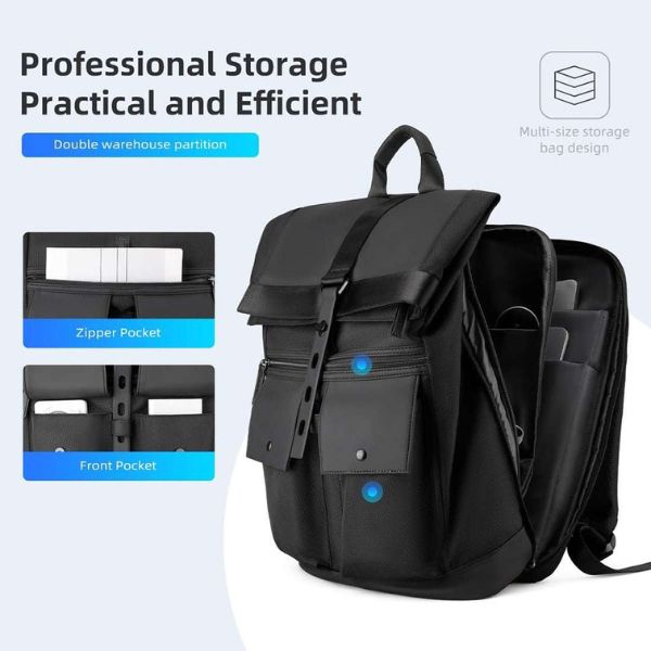 Mochila Ejecutiva Mark Ryden Onyx Impermeable 15.6" Expandible