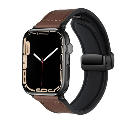Correa Magnética Urban Fit para Apple Watch: Cuero Genuino y Silicona – Estilo y Versatilidad