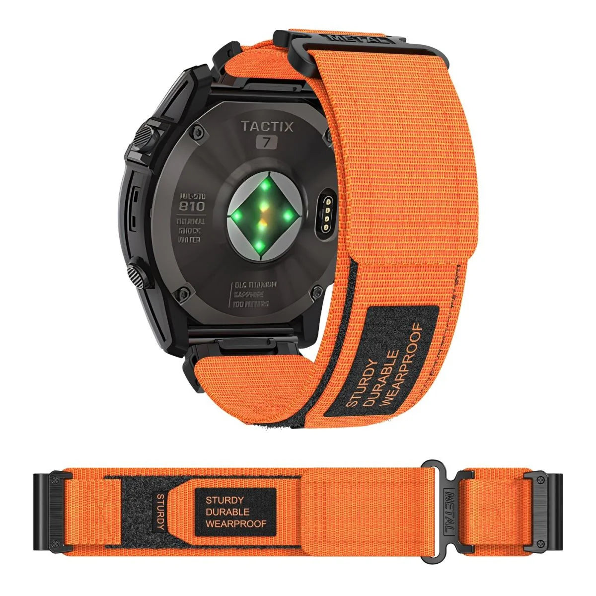 Garmin QuickFit Nylon Canvas Loop Velcro Band: Estilo Militar y Confort Adaptable