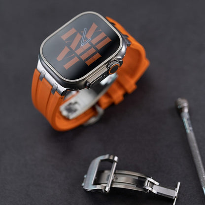 NEW AP Thick Silicone Band: Confort y Durabilidad con Adaptador de Titanio para Apple Watch