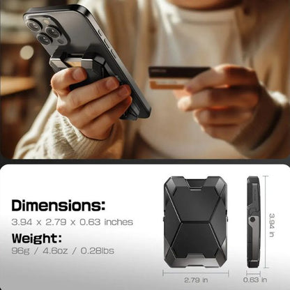 I-BLASON MagWallet Pro: Cartera Magnética MagSafe para iPhone | 6 Tarjetas y Soporte Versátil