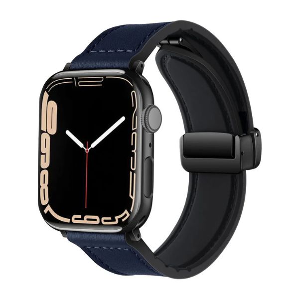 Correa Magnética Urban Fit para Apple Watch: Cuero Genuino y Silicona – Estilo y Versatilidad