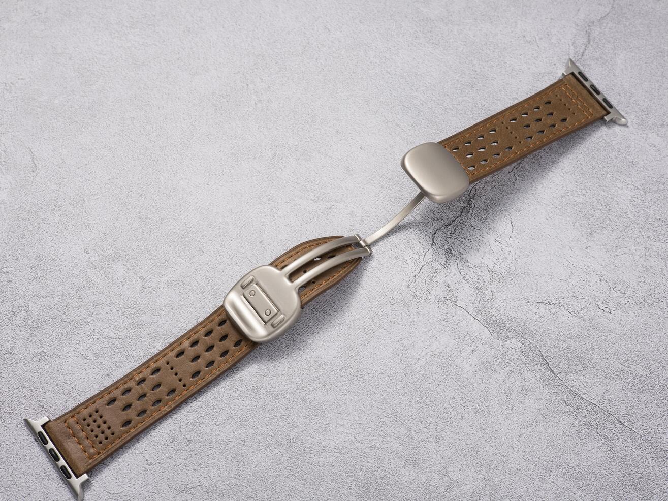 Breathable Leather Strap: Elegancia y Confort para Tu Apple Watch