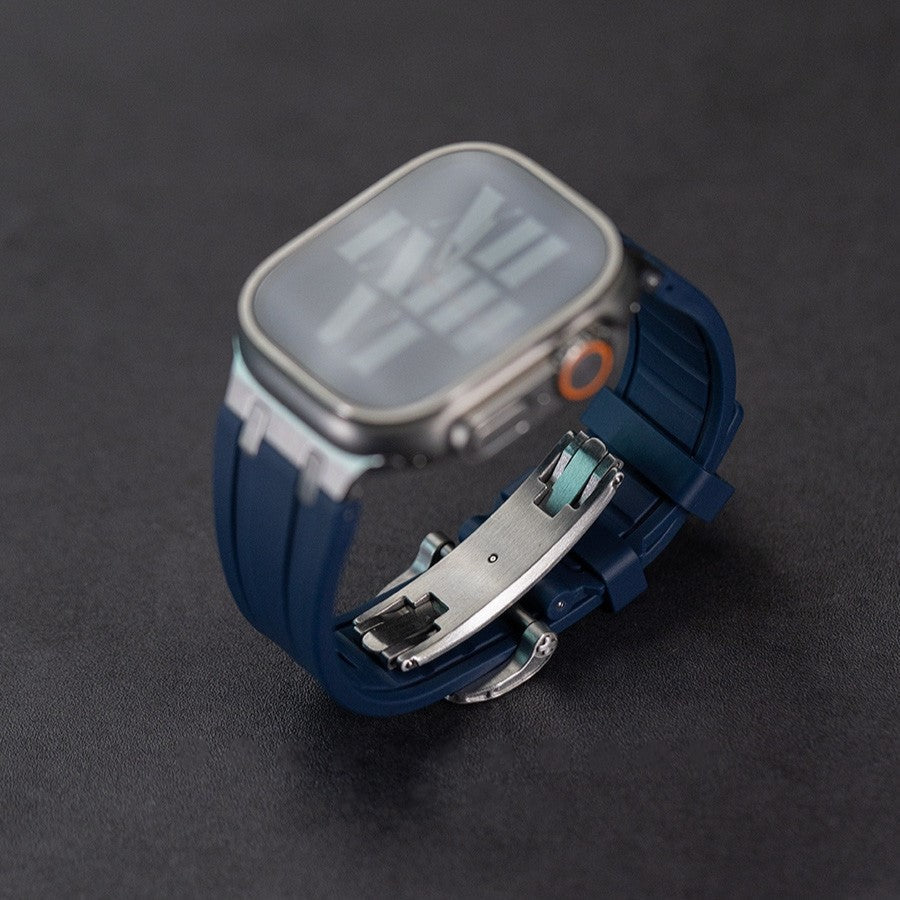 NEW AP Thick Silicone Band: Confort y Durabilidad con Adaptador de Titanio para Apple Watch