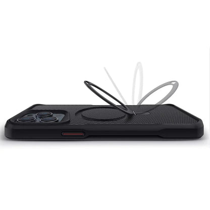 Armadura MagCase: Funda Magnética de Carbono para iPhone | Protección Extrema y Versatilidad con Soporte 360°