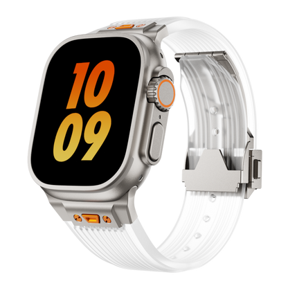 RM Transparent Silicone Band: Elegancia Semitransparente para Apple Watch